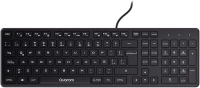 Teclado alambrico quaroni usb 104 teclas color negro