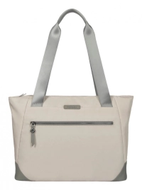 Bolso backpack para dama avila beige para laptop de 15