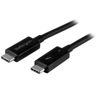 Startech.com cable thunderbolt 3 pasivo 50cm - 40gbps - pd 100w - 5k - certificado - compatible usb4  modo alt dp - thunderbolt 4 - usb-c - cable for base de conexión, disco duro portátil, monitor, chromebook, macbook, portátil, smartphone, computador - 40gbits - apantallado - níquel conector chapado - negro