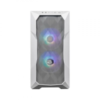 Gabinete cooler master  td300-wgnn-s00 mesh mini tower con ventana argb - tarjetas madre soportadas micro-itx, mini-itx