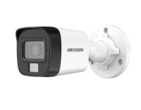Hikvision camara colorvu turret turbohd 1080p / imagen a color 24/7 / lente 2.8 mm / micrfono integrado / luz blanca 20 mts / ip66 / metalica