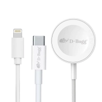 Cargador apple wach. ti0db-01 cable tipo c a lightning con cargador inalámbrico para apple wach