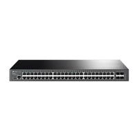 Switch tp-link tl-sg3452x administrable 48 puertos gigabit l2 con 4 ranuras 10ge sfp, 1 puerto rj45,1 puerto de consola micro-usb, omada sdn, l2l3l4 qos,