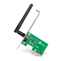 Tarjeta de red pci express  tp-link tl-wn781nd - verde, 150 mbit/s