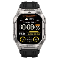 Smartwatch kospet kospet tank m4c tmko-007 - negro, 10 días, resistente al agua