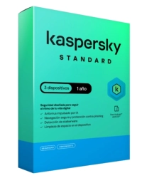 Kaspersky standard (anti-virus) / 3 dispositivos / 1 año / caja