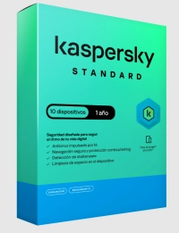 Kaspersky standard (anti-virus) / 10 dispositivos / 1 año / caja