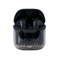 Audifonos inalambricos tws backdrop transparentes/10m / tactil color negro