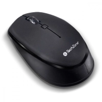 Mouse inalámbrico start black techzone - hasta 1600 dpi's, 3 botones, textura en rubber, 1 año de garantía.
