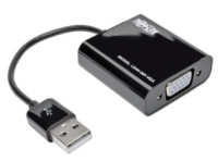 Adaptador usb 2.0 a tarjeta vga tripp-lite u244-001-vga - usb, negro