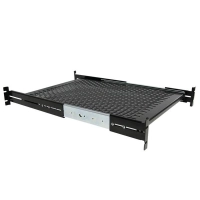Startech.com estante charola deslizante perforada telescópica para gabinete rack de profundidad ajustable - 2u 22.7kg - acero laminado en frío (crs) - 22.68kg capacidad máxima de peso