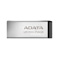 Memoria usb de 256gb ur350 3.2 gen 1 (retrocompatible 3.0 y 2.0) - diseño elegante sin tapa. color metálico, negro. ur350-256g-rsrbk