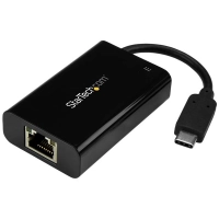 Adaptador de red usb c a ethernet gigabit con pd 2.0 - adaptador de red nic 1gb lan rj45 usb tipo c usb 3.1 con pd - startech.com mod. us1gc30pd