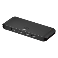 Switch usb 2.0 compartido 2 x 4 essentials | 480 mbps | instasync | pulsador integrado | diseño compacto