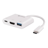 Adaptador steren usb-c a hdmi/usb 3.0/usb-c color negro