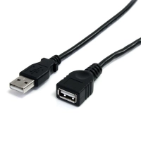 Cable de 0.9m de extensión usb 2.0 de alta velocidad hi speed - macho a hembra usb a - extensor - negro - startech.com mod. usbextaa3bk