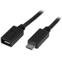 Cable de 50cm micro usb de extension - macho a hembra - startech.com mod. usbubext50cm