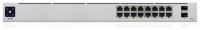 Ubiquiti usw-16-poe - switch capa 2 de 16 puertos 8 puertos poe 802.3af&at y 8 puertos gigabit sin poe 2 puertos 1gbps sfp presupuesto poe de hasta 42w pantalla informativa