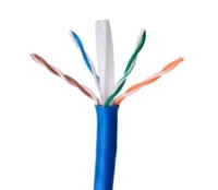 Bobina utp cat6 para interior - 4 pares, 23 awg, bobina de 305 mts, 100  cobre, leviton  utp6m-mlb, color azul