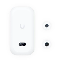 Ubiquiti uvc-ai-theta - camára ip ultra compacta para interiores, lente de 8 megapixeles 4k y lente de 6 megapixeles 4k panoramico 360º, deteccion avanzada ia, 1 puerto de video theta, 1 puerto de audio theta, poe