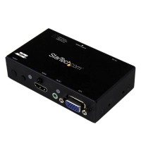 Startech.com switch convertidor 2x1 vga + hdmi a hdmi con conmutado prioritario y automático - conmutador 1080p - 1920 x 1200 - wuxga - 2 dispositivo de entrada - 1 pantalla - proyector, pantalla, caja set-top, computador - 1 x entrada hdmi - 1 x salida hdmi - 1 x entrada de vga
