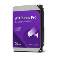 Disco duro interno wd purple pro 24tb 3.5 escritorio sata3 6gb/s 512mb 7200rpm 24x7 ia dvr nvr hasta 64 camaras  wd240purp