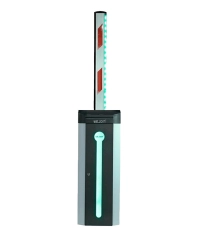 Wejoin wjcb120vfir34led - barrera vehicular derecha con led  alto flujo  motor 24 vdc  brazo rectangular de 4 metros  velocidad 3 segundos  dirección ajustable