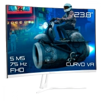 Monitor gamer 23.8 pulgadas curvo blanco xzeal starter. xspmg05w