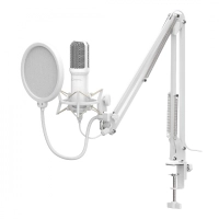 Kit de microfono c/soporte xz260 blanco. xzkmc1w.