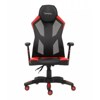 Silla gamer xzeal rojo malla, foam, 150° giro, ergonomico (xzsxz30r)