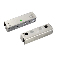 Yli yb500uled - cerradura eléctrica de perno soporta 1000 kg de fuerza de sujeción, indicador led para puerta de vidrio sin marco, 12 vdc, con retardo de tiempo ajustable
