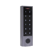 Yli yk1068a - control de acceso con teclado touch  huella  tarjetas id 125 khz  exterior  entrada wiegand para lector esclavo