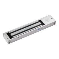 Yli ym280nled - cerradura magnética con led  fuerza de sujeción 280kg 600lb  voltaje dual 12v24 vdc  puertas de madera, vidrio, metálica