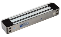 Yli ym280wled - cerradura magnética para exterior ip68 con led  fuerza de sujeción 280kg 600lb  voltaje dual 12v24 vdc