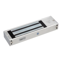 Yli ym500nled - cerradura magnética con indicador led para control de acceso  uso rudo  interior  fuerza de sujeción 500 kg o 1200 lb  voltaje doble 12 ó 24 vdc  compatible con soporte mbk500nzl