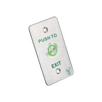 Yli ywp880bled - botón de salida mecánico, indicador led (verde), acero inoxidable, 5-24 vcc, función no, índice protección ip68