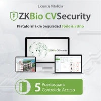 Licencia para zkbio cvsecurity permite gestionar hasta 5 puertas para control de acceso Licencia para zkbio cvsecurity permite gestionar hasta 5 puertas para control de acceso