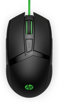 Mouse hp 300 pavilion gaming 5000 dpi color negro-verde