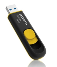Memoria flash adata uv128 64gb usb 3.0 negroamarillo (auv128-64g-rby)