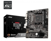 Motherboard msi (b550m-a pro) socket am4,2*ddr4 44 00,hdmi, dvi-d, pci-e 4.0,m-atx