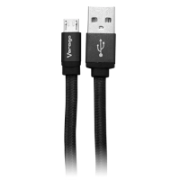 Cable vorago cab-212 usb a micro usb 2 metros negro