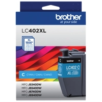 Tinta brother lc402xl súper alto rendimiento hasta 1500 páginas color cian