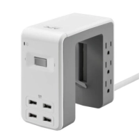 Sistema essential surgearrest de apc;6 tomas de salida;montaje en u con cargador usb de 4 puertos de 4;8 a 120 v