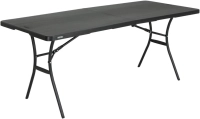 Mesa plegable lifetime 183.8 cm x 69.9 cm negra 81310